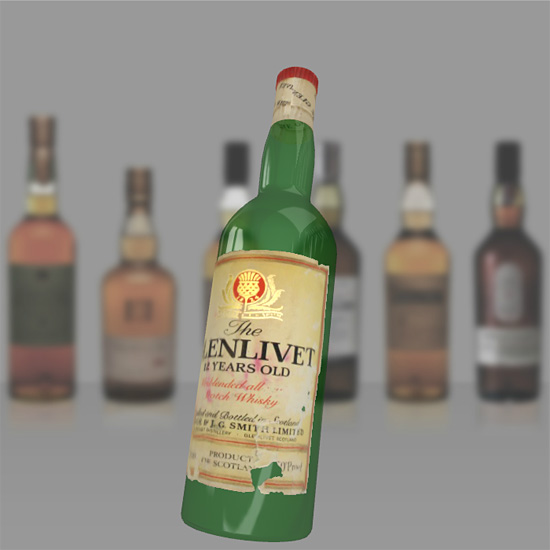 Glenlivet Whisky bottle